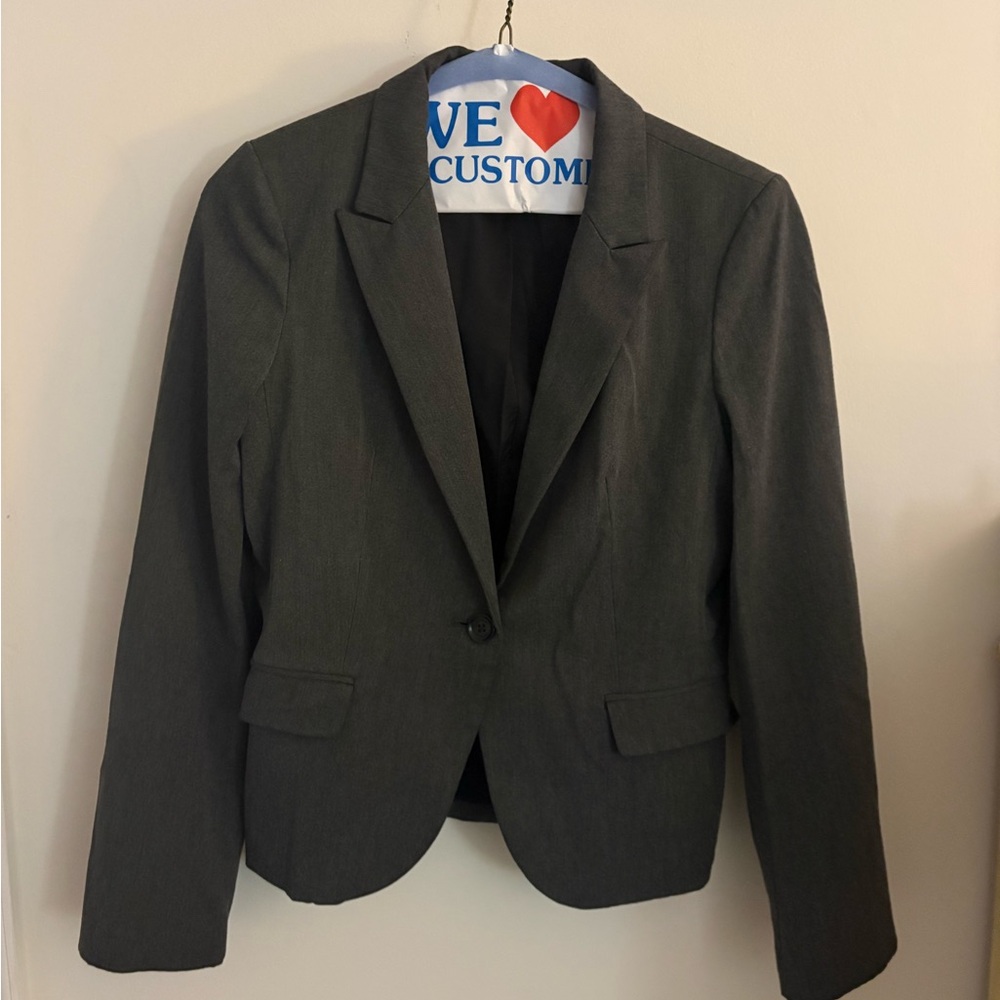 Express Charcoal Gray Blazer